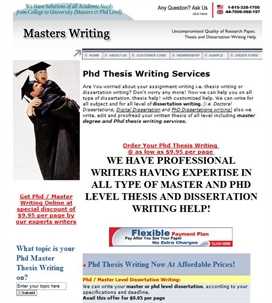 Master thesis writing